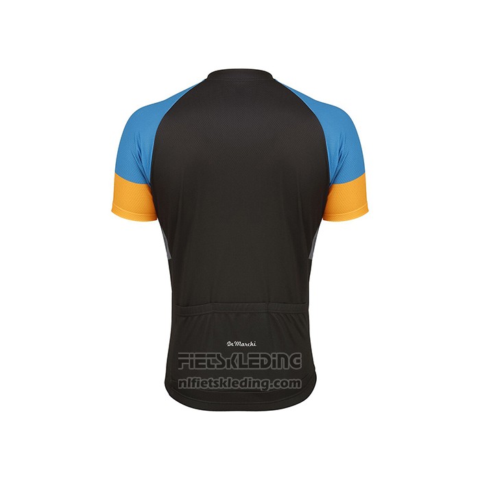 2021 Fietskleding de Marchi Geel Blauw Grijs Korte Mouwen en Koersbroek